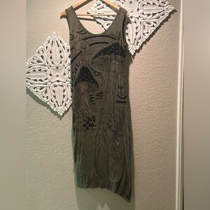 Sure Mushroom Maxi Dress